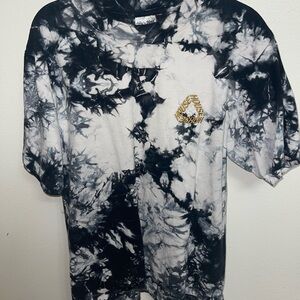 Black and White Tie-Dye T-Shirt house music